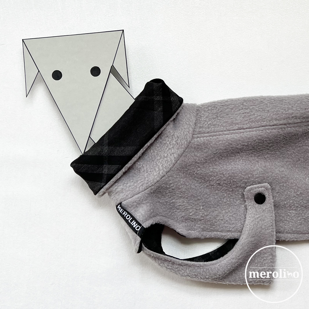 Mantel "fresh chest" grau | schwarz kariert – Bild 5