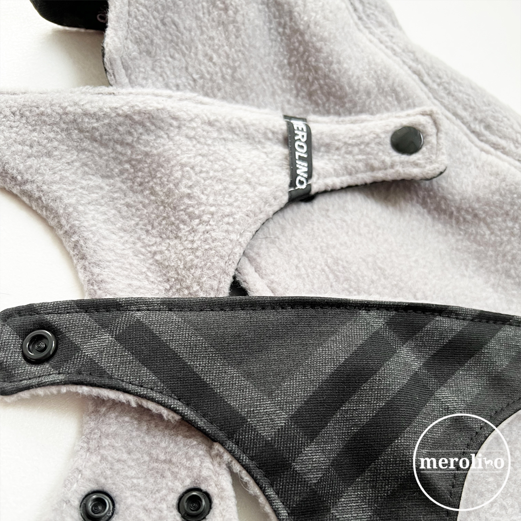 Mantel "fresh chest" grau | schwarz kariert