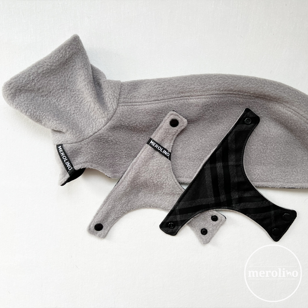 Mantel "fresh chest" grau | schwarz kariert – Bild 2