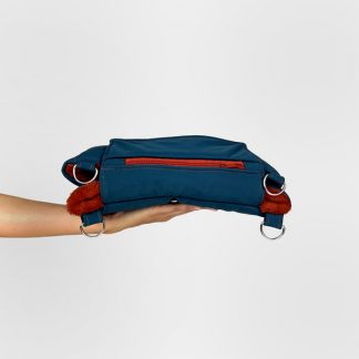 Transportdecke zusammenfaltbar. Für Hunde in der Farbe petrol terrakotta.