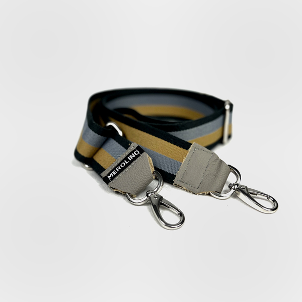 Gurtband für Transportdecke in gelb grau.