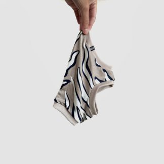 Welpenshirt für italienisches Windspiel in beigem Zebralook.