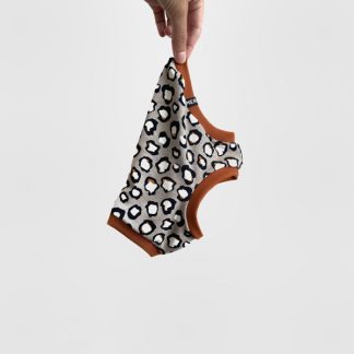 Welpenshirt für italienisches Windspiel in beigem Leolook.