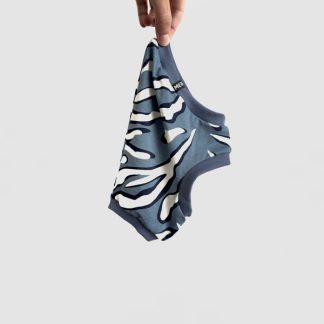 Welpenshirt für italienisches Windspiel in blauem Zebralook.