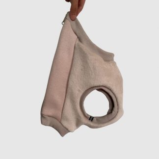 Weste easy in beige mit Reißverschluss.