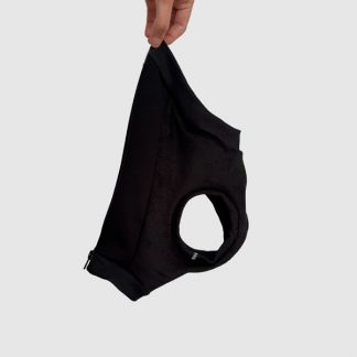 Weste easy in schwarz mit Reißverschluss.