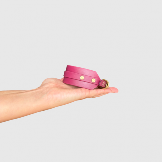 Halsband "classy" breit bordeaux