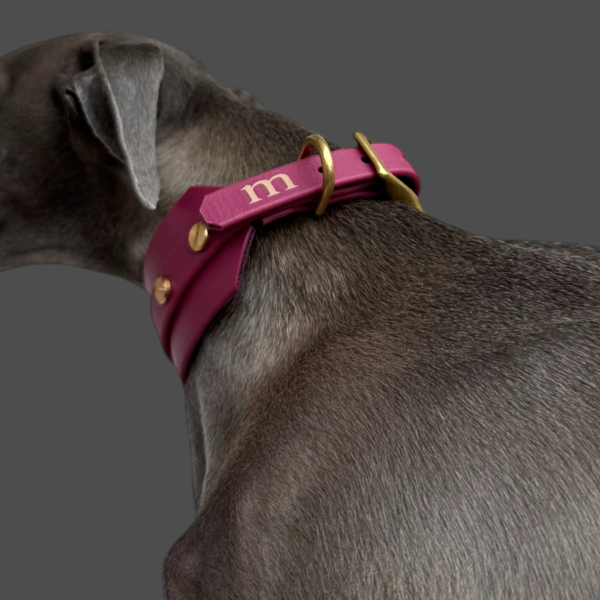 Halsband "classy" breit bordeaux – Bild 10