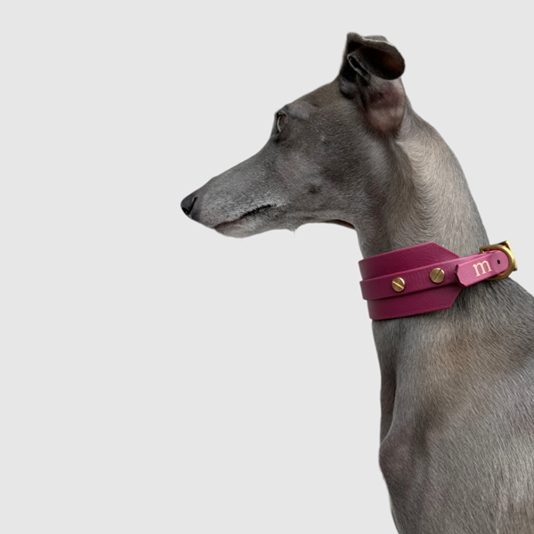 Halsband "classy" breit bordeaux – Bild 11