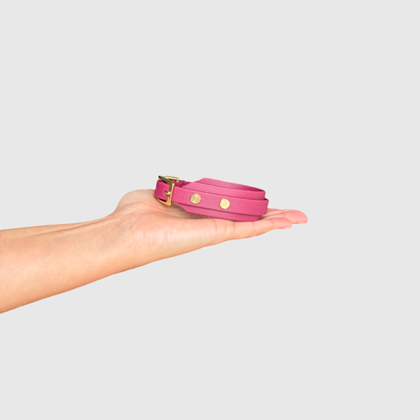 Halsband "classy" schmal bordeaux