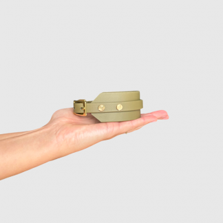 Halsband "classy" breit oliv