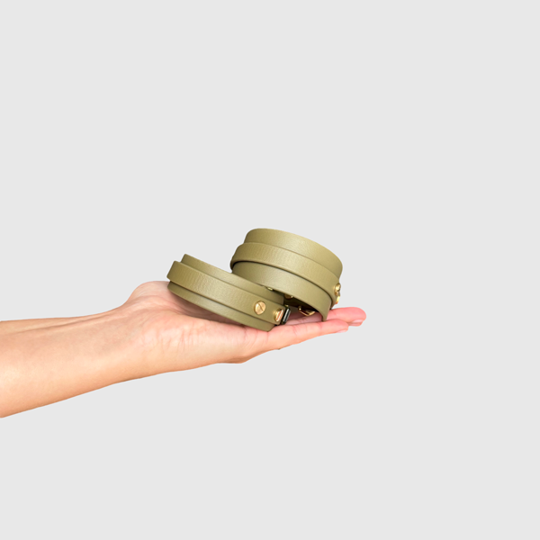 Halsband "classy" breit oliv – Bild 4