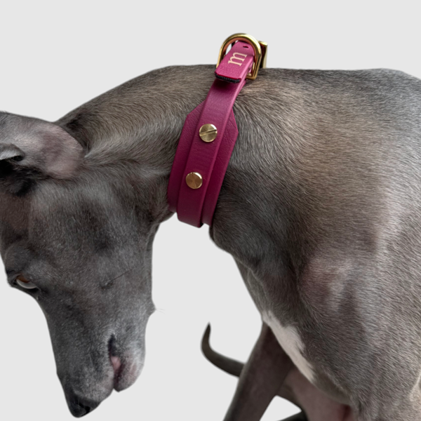 Halsband "classy" schmal bordeaux – Bild 8