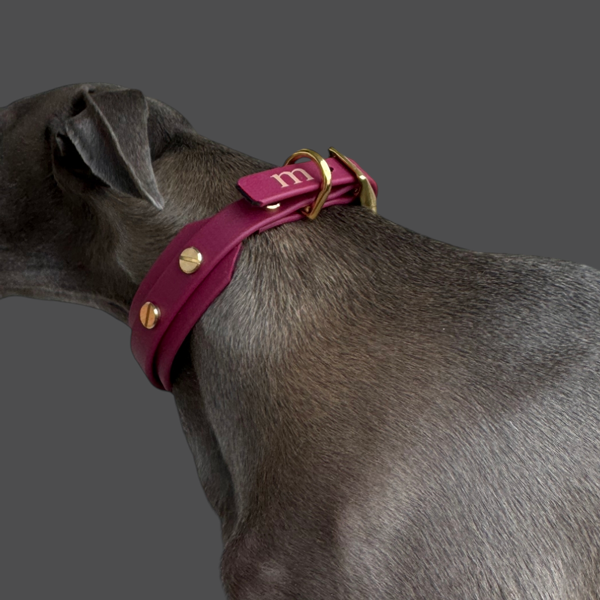 Halsband "classy" schmal bordeaux – Bild 10