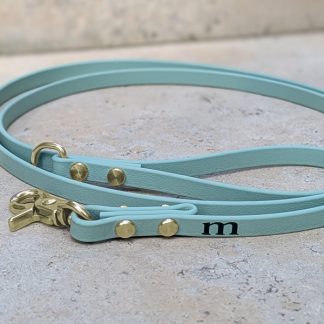 Leine für italienisches Windspiel in der Farbe Salbei.